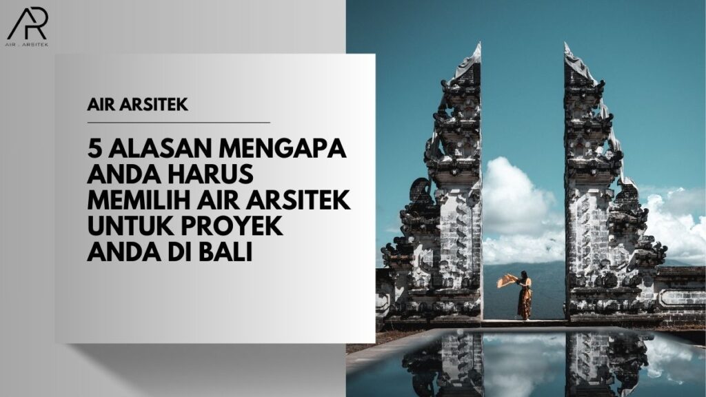 Jasa Arsitek dari Air Arsitek!