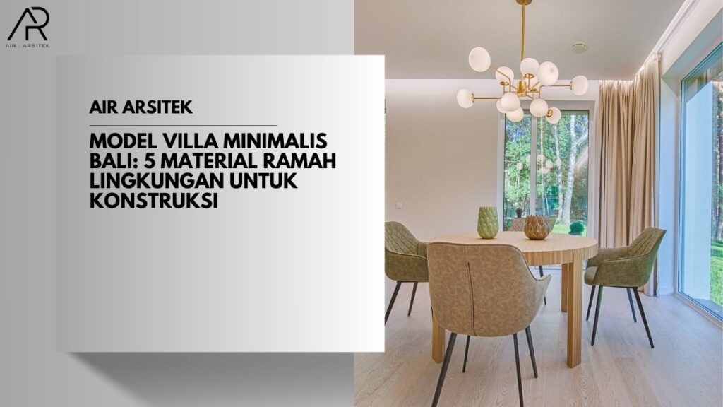 Model Villa Minimalis Bali